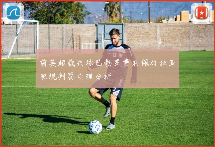 前英超裁判称巴勃罗费利佩对拉亚犯规判罚合理分析